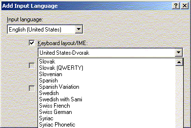 Language Properties List